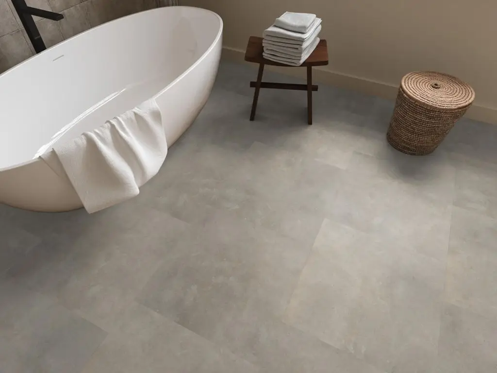 Ruimte met de pvcvloer Ambiant Ceramo Dryback beige (sfeerbeeld 5)