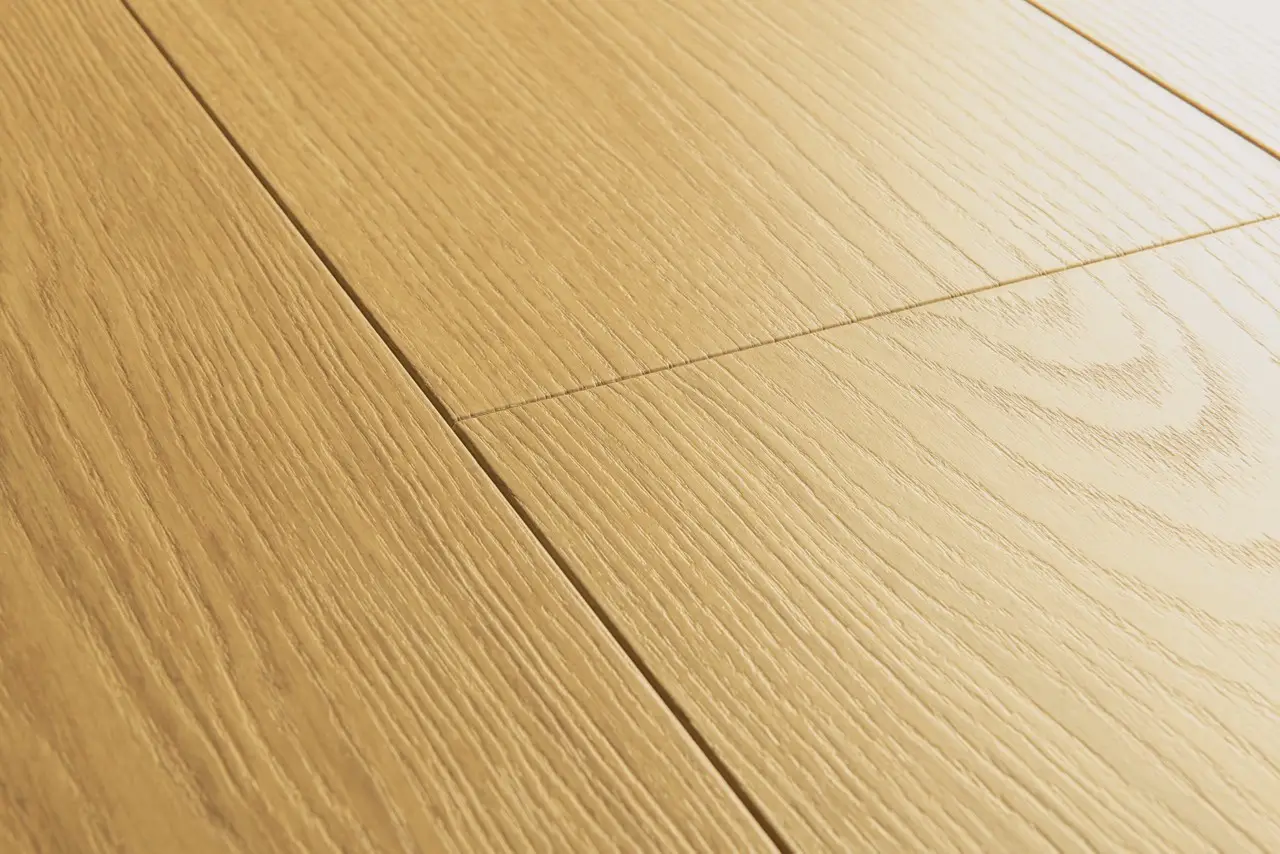Close-up van de structuur van Quick-Step Capture Geverniste naturelle eik