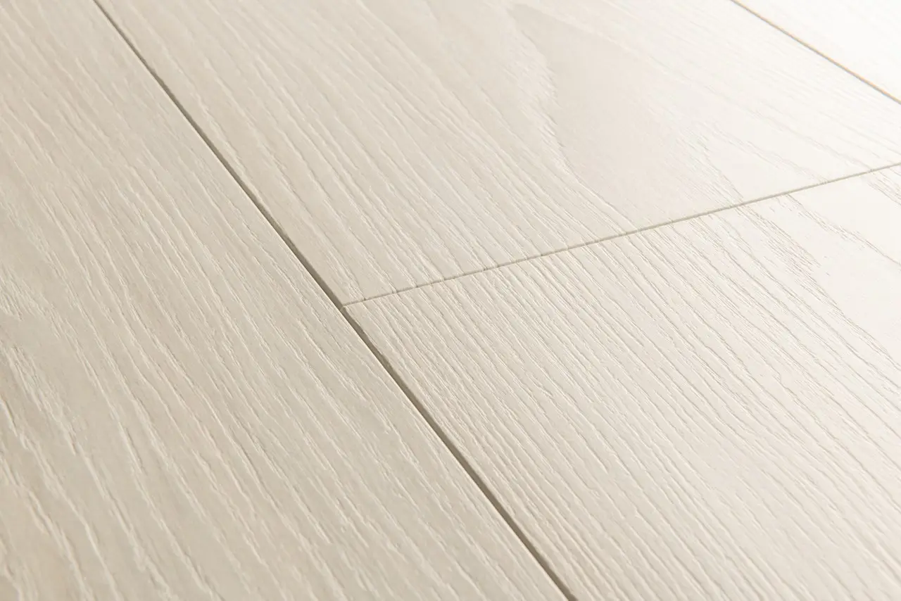 Close-up van de structuur van Quick-Step Capture Premium witte eik