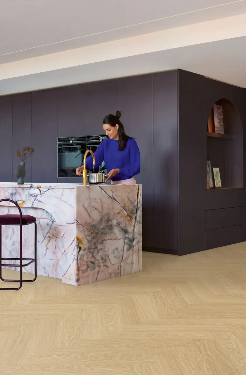 Ruimte met de pvcvloer Quick-Step Ciro Pure eik blush