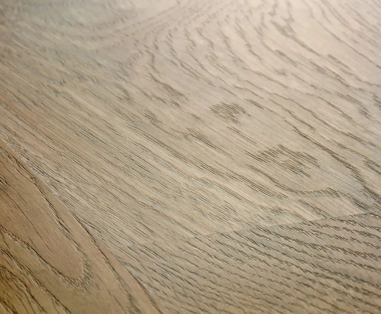 Close-up van de structuur van Quick-Step Eligna Oude eik geolied mat