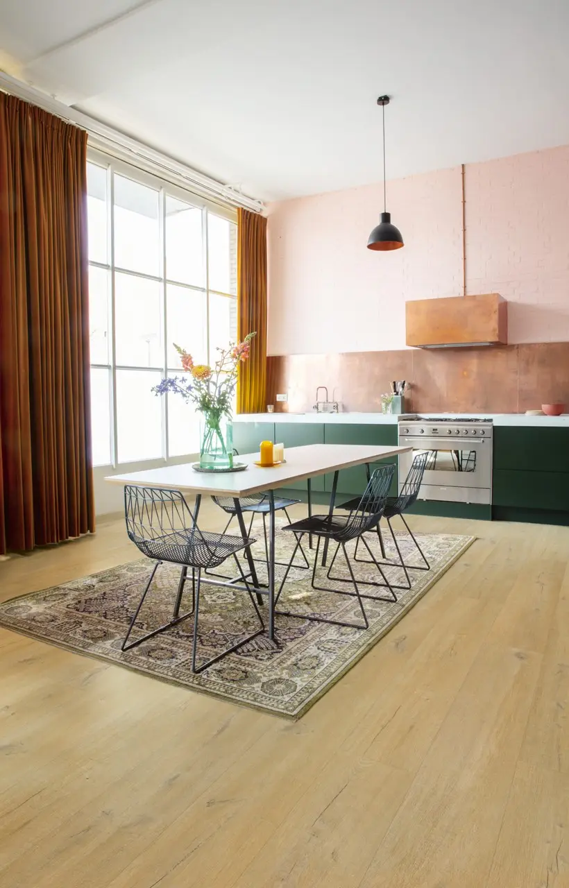 Ruimte met de pvcvloer Quick-Step Fuse Linnen eik naturel
