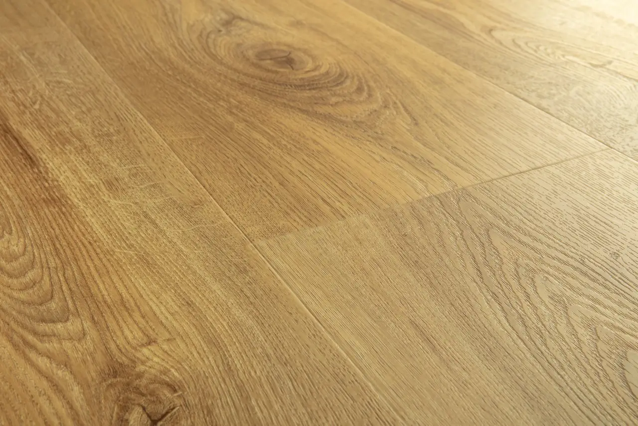 Close-up van de structuur van Quick-Step Fuse Herfst eik naturel