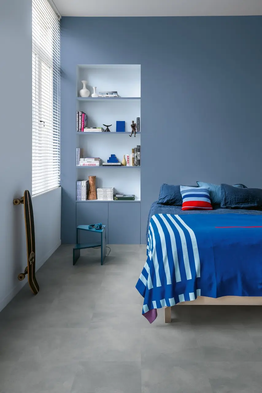 Ruimte met de pvcvloer Quick-Step Illume Zachte lucht