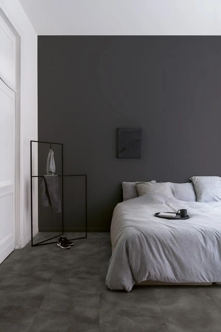 Ruimte met de pvcvloer Quick-Step Illume Zacht grafiet