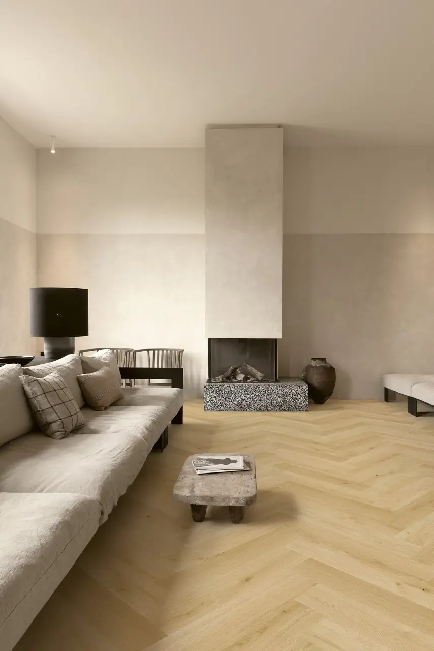 Ruimte met de laminaatvloer Quick-Step Impressive Design Kardemom eik