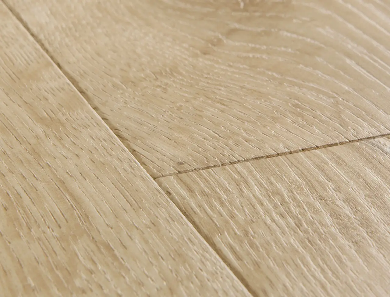 Close-up van de structuur van Quick-Step Impressive Klassieke beige eik