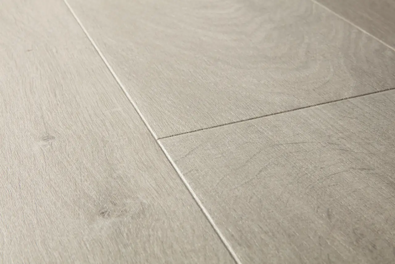 Close-up van de structuur van Quick-Step Impressive Zachte grijze eik