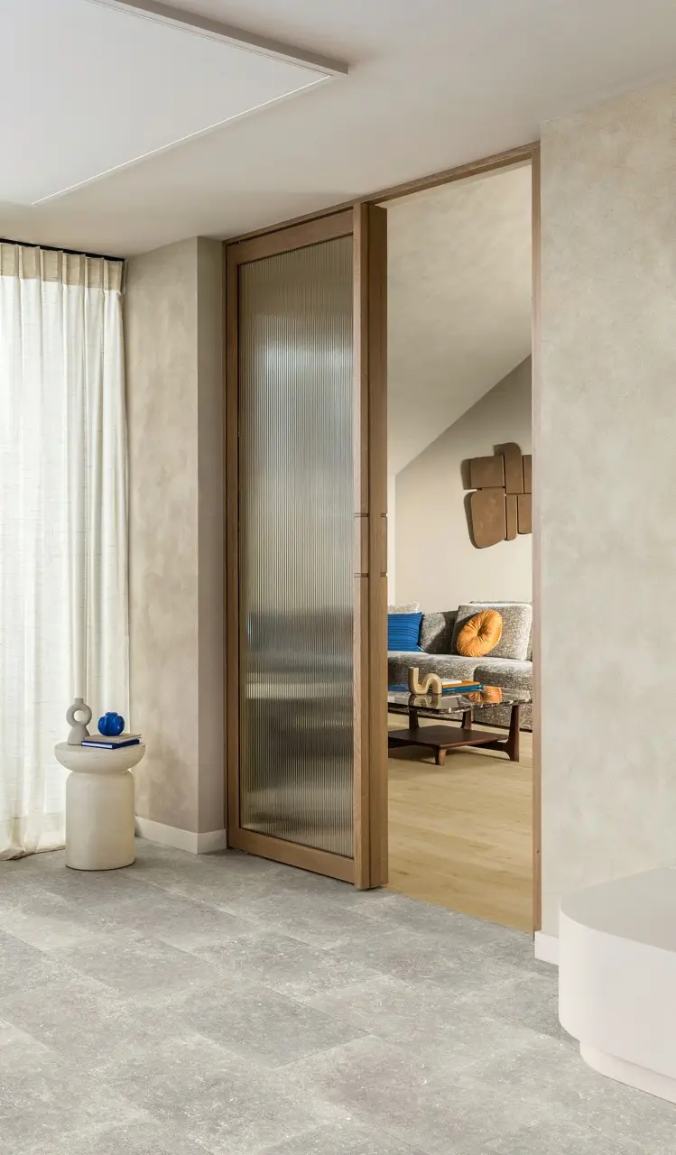 Ruimte met de laminaatvloer Quick-Step Impressive Katoen eik