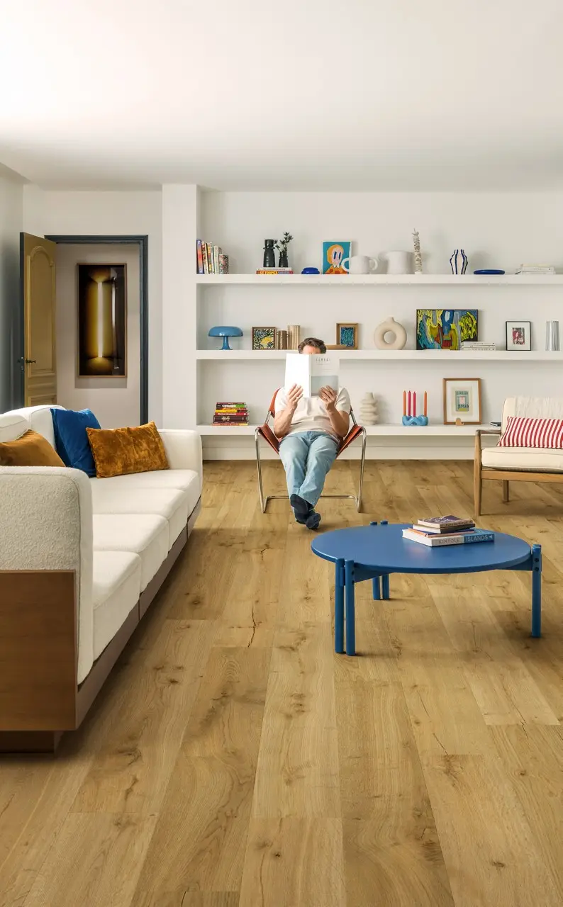 Ruimte met de laminaatvloer Quick-Step Impressive Truffel eik