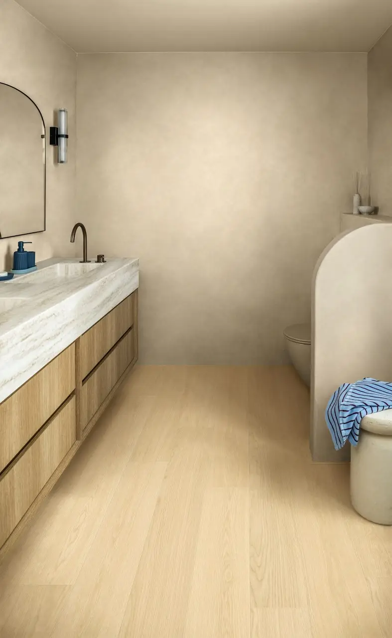 Ruimte met de laminaatvloer Quick-Step Impressive Ivoor eik