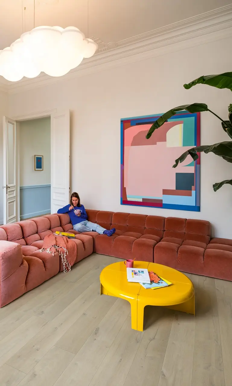 Ruimte met de laminaatvloer Quick-Step Impressive Ultra Zachte medium eik
