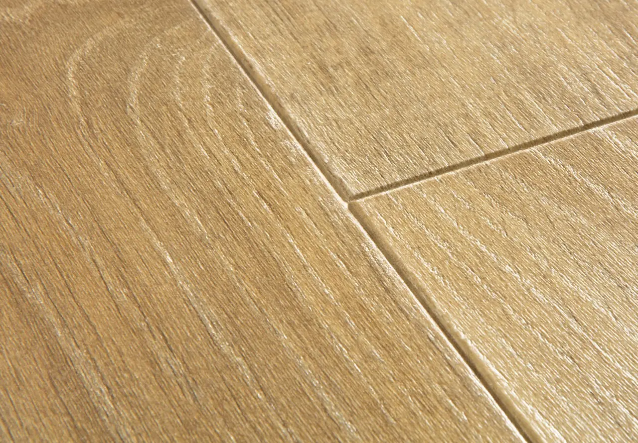 Close-up van de structuur van Quick-Step Majestic Bosland naturelle eik