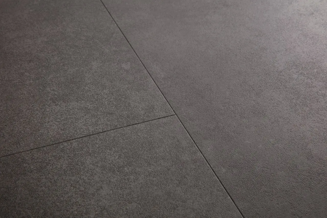 Close-up van de structuur van Quick-Step Oro Vulkanische rots